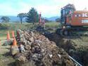 Laying Pipe & Cable in Trench